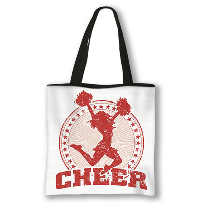 Genți de mână pentru tipărire fete majorete pline de viață Genți de cumpărături pentru femei pentru călătorie Geanta de petrecere de aniversare Genți de umăr pentru majorete cadou