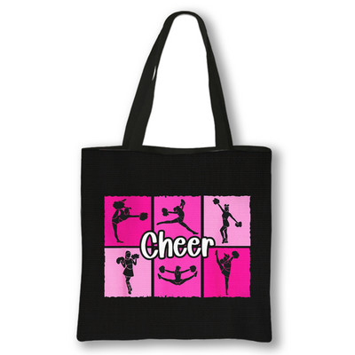 Genți de mână pentru tipărire fete majorete pline de viață Genți de cumpărături pentru femei pentru călătorie Geanta de petrecere de aniversare Genți de umăr pentru majorete cadou