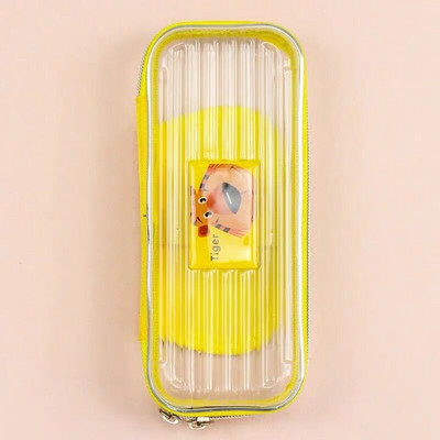 PVC plastična pernica kutija za pohranjivanje školskog pribora prozirna kutija za životinjske olovke učenička slatka kutija za olovke za učenike kawaii darove