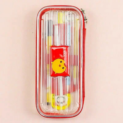 PVC plastična pernica kutija za pohranjivanje školskog pribora prozirna kutija za životinjske olovke učenička slatka kutija za olovke za učenike kawaii darove