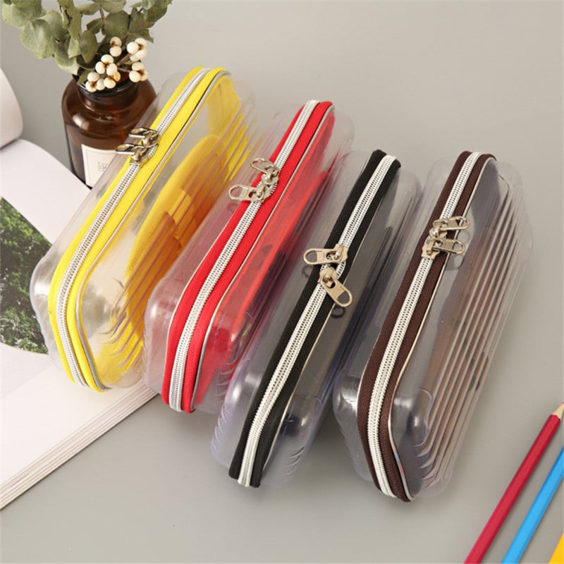 PVC plastična pernica kutija za pohranjivanje školskog pribora prozirna kutija za životinjske olovke učenička slatka kutija za olovke za učenike kawaii darove