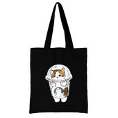 Cat Shopping Bag Woman Shopper Folding Print Cool Shopper Bag Shopper Crno-bijele ženske modne shopping torbe na rame Velika torba