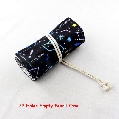 Kawaii Star Roll skolas zīmuļu futrālis meitenēm zēniem, liels 36/48/72 caurumu soma, melna, liela kasetņu kancelejas piederumu komplekts