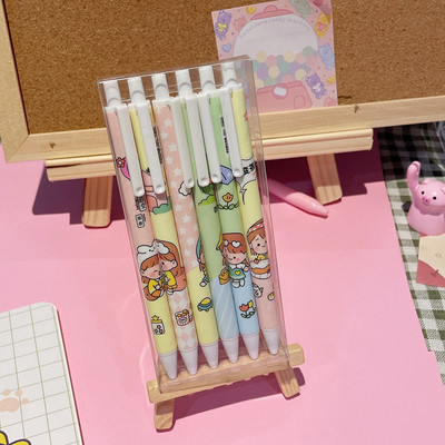 6tk/komplekt Kawaii geelpliiats 0,5 Korea armas geelpliiats süsinikpliiats Office School Student Jaapani kirjatarvete materjal Escolar