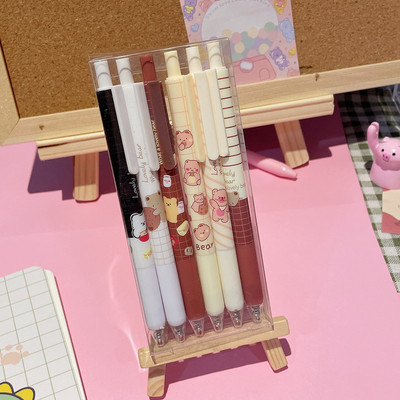 6tk/komplekt Kawaii geelpliiats 0,5 Korea armas geelpliiats süsinikpliiats Office School Student Jaapani kirjatarvete materjal Escolar