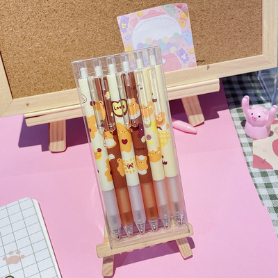 6tk/komplekt Kawaii geelpliiats 0,5 Korea armas geelpliiats süsinikpliiats Office School Student Jaapani kirjatarvete materjal Escolar