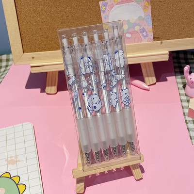 6tk/komplekt Kawaii geelpliiats 0,5 Korea armas geelpliiats süsinikpliiats Office School Student Jaapani kirjatarvete materjal Escolar