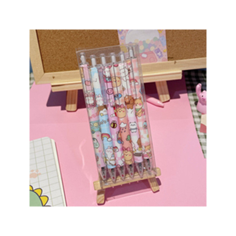 6tk/komplekt Kawaii geelpliiats 0,5 Korea armas geelpliiats süsinikpliiats Office School Student Jaapani kirjatarvete materjal Escolar