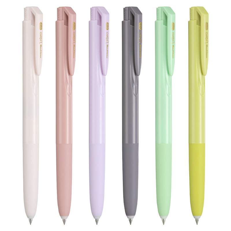 Japanska UNI-jeva nova gel olovka s niskim prigušenjem UMN-155 Macaron ograničeno izdanje 0,5 mm, novo podudaranje boja, zaobljeni nos i glatko pisanje