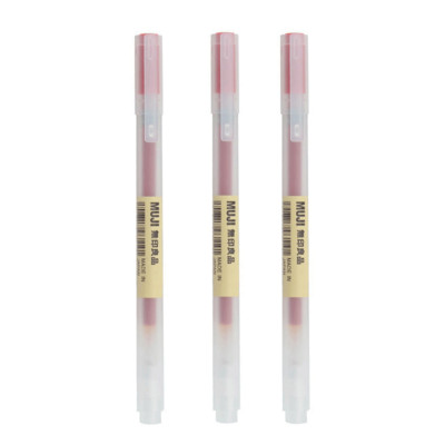 3 vnt / rinkinys Paprasti MUJIs gelio rašikliai 0,38/0,5 mm studentų egzaminų biuro parašų rašymo rašikliai Japonijos rašalo tušinukas japoniškos raštinės reikmenys