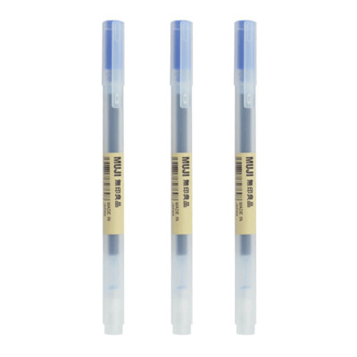 3 vnt / rinkinys Paprasti MUJIs gelio rašikliai 0,38/0,5 mm studentų egzaminų biuro parašų rašymo rašikliai Japonijos rašalo tušinukas japoniškos raštinės reikmenys