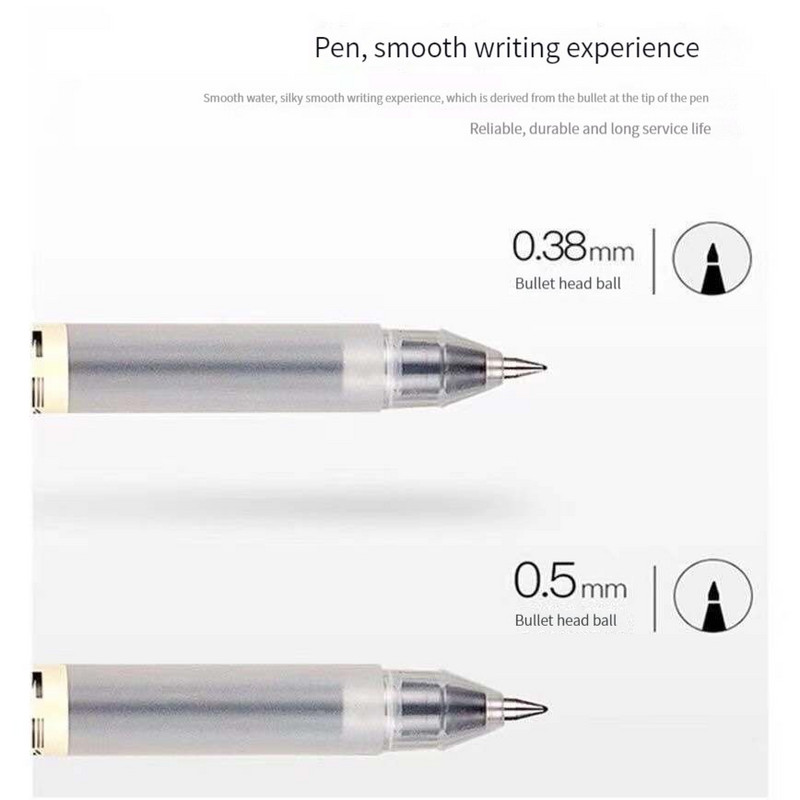3 vnt / rinkinys Paprasti MUJIs gelio rašikliai 0,38/0,5 mm studentų egzaminų biuro parašų rašymo rašikliai Japonijos rašalo tušinukas japoniškos raštinės reikmenys