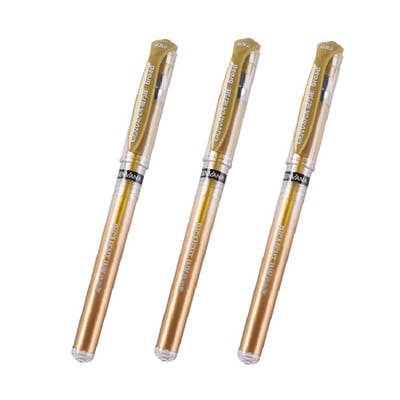 3 komada velika bijela gel olovka 1 mm vodootporna zlatna i srebrna flomaster olovka za crtanje skica umjetnički markeri strip dizajn olovka