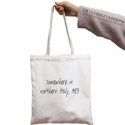 Call Me By Your Name Timothee Chalamet Korea Ulzzang Shopper Bag Print Canvas Tote Bag Ručne torbe Ženska torba Harajuku Torbe na rame