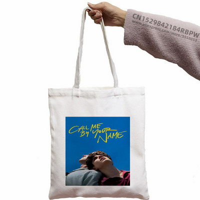 Call Me By Your Name Timothee Chalamet Korea Ulzzang Shopper Bag Print Canvas Tote Bag Ručne torbe Ženska torba Harajuku Torbe na rame