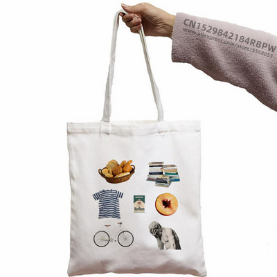 Call Me By Your Name Timothee Chalamet Korea Ulzzang Shopper Bag Print Canvas Tote Bag Ručne torbe Ženska torba Harajuku Torbe na rame