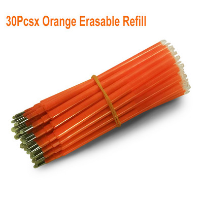 DELVTCH Set de 8 bucăți 0,7 mm 0,5 mm tijă de reumplere pentru stilou gel șters, cu 8 culori, mâner cu vârf de glonț, birou, școală, scris, papetărie 11 cm