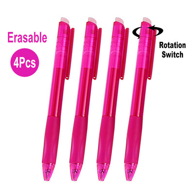 DELVTCH Set de 8 bucăți 0,7 mm 0,5 mm tijă de reumplere pentru stilou gel șters, cu 8 culori, mâner cu vârf de glonț, birou, școală, scris, papetărie 11 cm