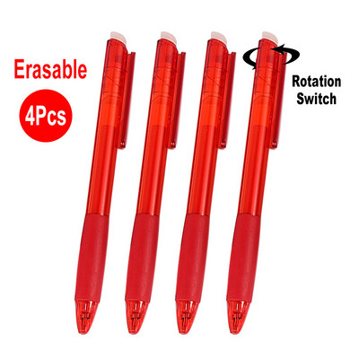 DELVTCH Set de 8 bucăți 0,7 mm 0,5 mm tijă de reumplere pentru stilou gel șters, cu 8 culori, mâner cu vârf de glonț, birou, școală, scris, papetărie 11 cm