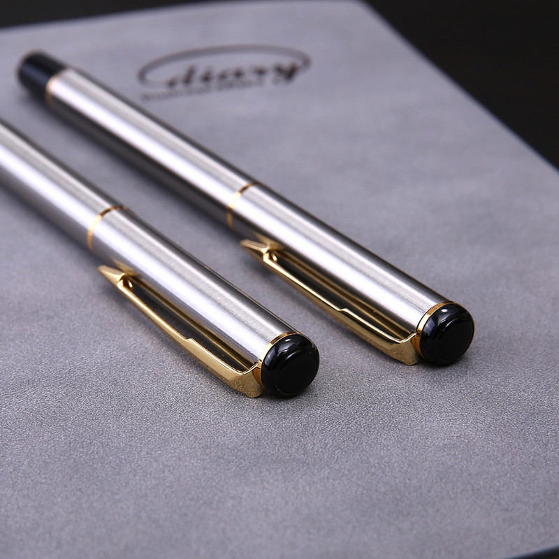Visokokvalitetni nehrđajući čelik 801 GOLDEN school Rollerball Pen kemijska olovka s tintom Dopisnica Uredski školski pribor Pisanje
