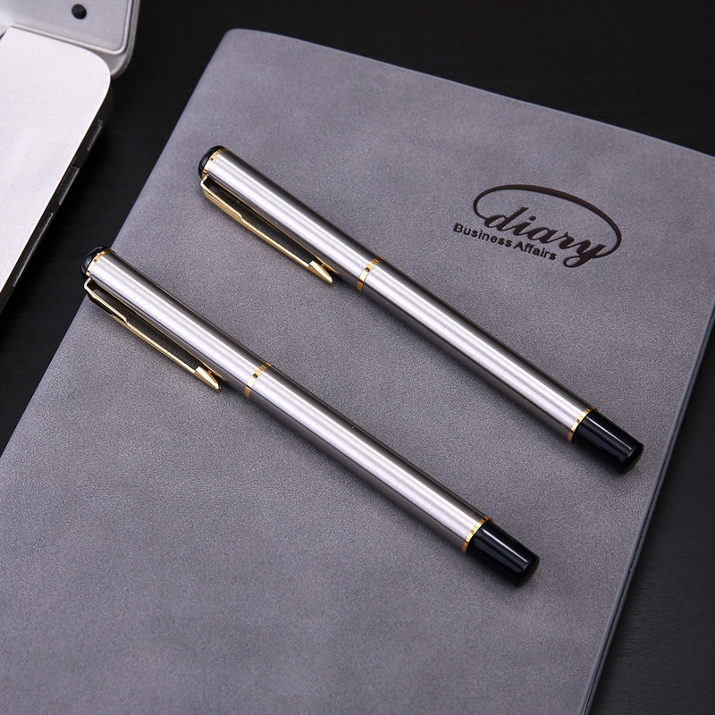 Visokokvalitetni nehrđajući čelik 801 GOLDEN school Rollerball Pen kemijska olovka s tintom Dopisnica Uredski školski pribor Pisanje
