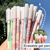 8Pcs/Set Kawaii brisive gel olovke u boji s plavim punjenjem, 0,5 mm pero, kemijska olovka za djevojčice koje pišu, korejski školski pribor, pribor