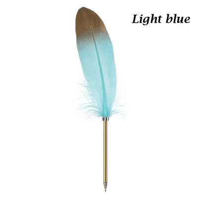 Pix cu pene de aur cu pulverizare, instrument de scris, cadou de Crăciun, pix pentru semnătură, articole de papetărie, rechizite de birou pentru școală