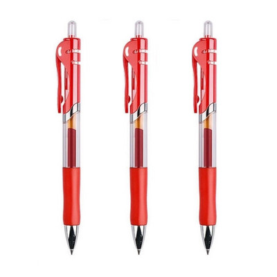 5+20Pcs/Lot Komplet gel olovaka na uvlačenje crne/crvene/plave tinte za pisanje 0,5 mm punjenja Uredski pribor Školski pribor Pribor