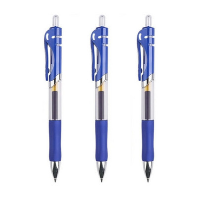 5+20Pcs/Lot Komplet gel olovaka na uvlačenje crne/crvene/plave tinte za pisanje 0,5 mm punjenja Uredski pribor Školski pribor Pribor