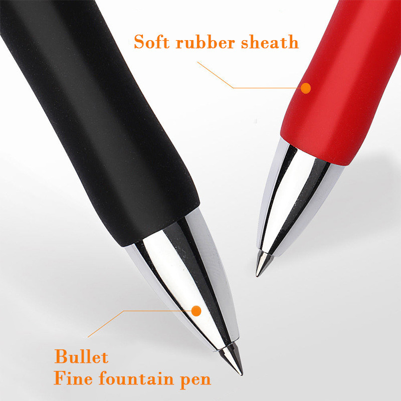 5+20Pcs/Lot Komplet gel olovaka na uvlačenje crne/crvene/plave tinte za pisanje 0,5 mm punjenja Uredski pribor Školski pribor Pribor