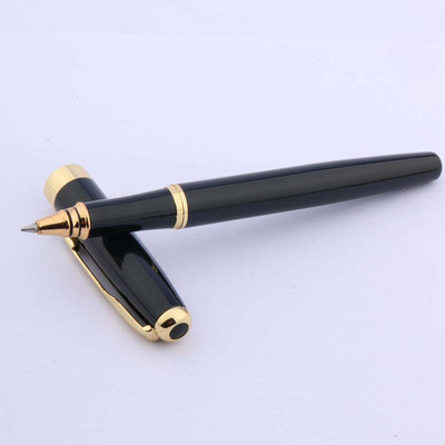 388 de lux RollerBall Pen Ripple Golden Trim cadou Arrow Clip semnătură stilou Business Office rechizite școlare Scriere