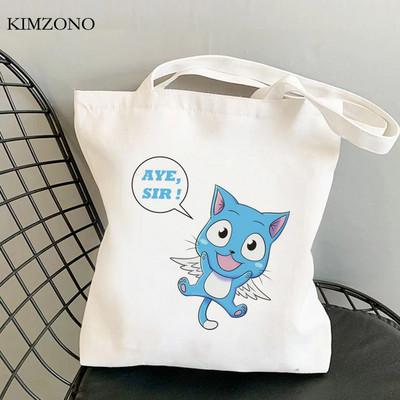 Fairy Tail τσάντα αγορών shopper bolsas de tela tote bolso τσάντα ανακύκλωσης αγορών τσάντα tote πτυσσόμενη bolsas ecologicas γιούτα sacolas
