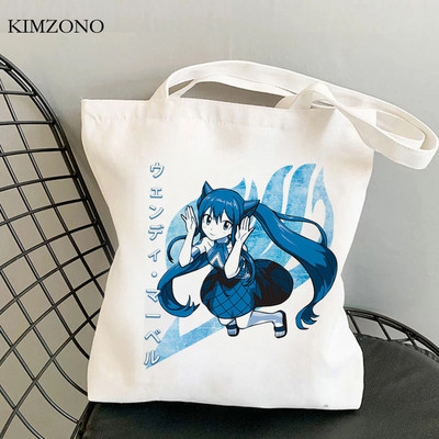 Fairy Tail τσάντα αγορών shopper bolsas de tela tote bolso τσάντα ανακύκλωσης αγορών τσάντα tote πτυσσόμενη bolsas ecologicas γιούτα sacolas