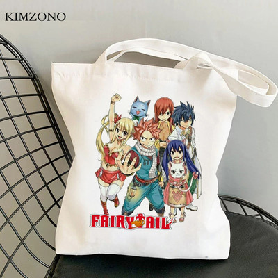 Fairy Tail τσάντα αγορών shopper bolsas de tela tote bolso τσάντα ανακύκλωσης αγορών τσάντα tote πτυσσόμενη bolsas ecologicas γιούτα sacolas