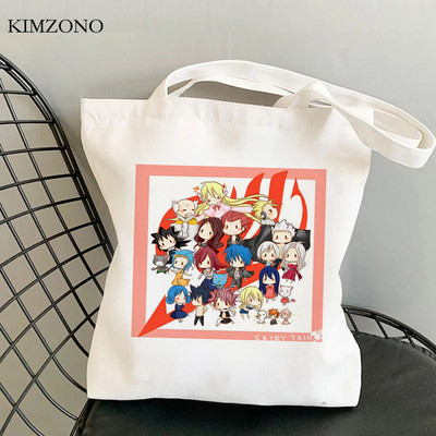 Fairy Tail τσάντα αγορών shopper bolsas de tela tote bolso τσάντα ανακύκλωσης αγορών τσάντα tote πτυσσόμενη bolsas ecologicas γιούτα sacolas