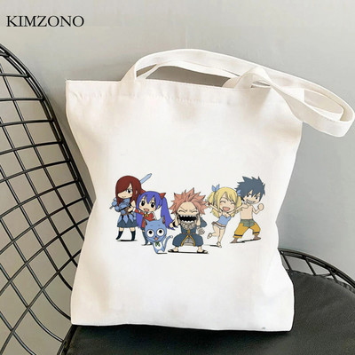 Fairy Tail τσάντα αγορών shopper bolsas de tela tote bolso τσάντα ανακύκλωσης αγορών τσάντα tote πτυσσόμενη bolsas ecologicas γιούτα sacolas