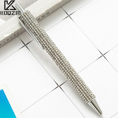 Kristalna olovka sa svjetlucavim šljokicama 0,5 mm crna kemijska olovka s punim uredskim priborom Gel olovka Studentski alati za pisanje Uredski materijal