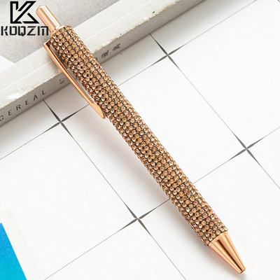 Kristalna olovka sa svjetlucavim šljokicama 0,5 mm crna kemijska olovka s punim uredskim priborom Gel olovka Studentski alati za pisanje Uredski materijal