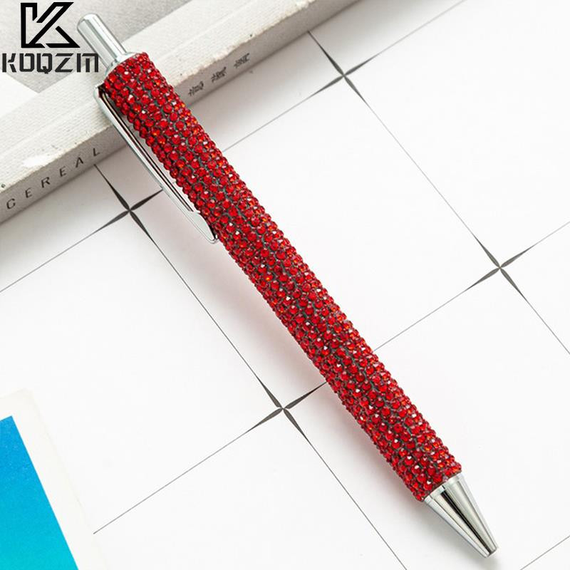 Kristalna olovka sa svjetlucavim šljokicama 0,5 mm crna kemijska olovka s punim uredskim priborom Gel olovka Studentski alati za pisanje Uredski materijal