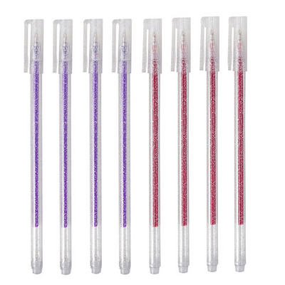 8 τεμάχια/σετ Χρώματα Kawaii Glitter Gel στυλό Χαριτωμένο έγχρωμο στυλό σχεδίασης Μαρκαδόρος για κορίτσια παιδιά Δώρο DIY School Art Stationery