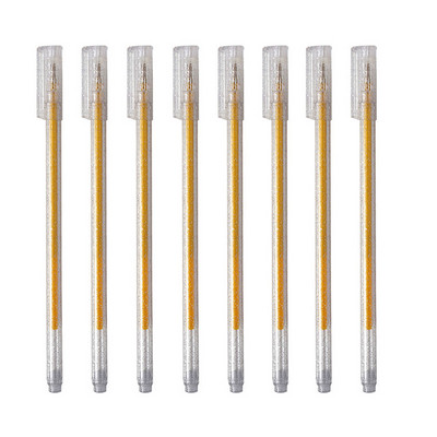 8 τεμάχια/σετ Χρώματα Kawaii Glitter Gel στυλό Χαριτωμένο έγχρωμο στυλό σχεδίασης Μαρκαδόρος για κορίτσια παιδιά Δώρο DIY School Art Stationery