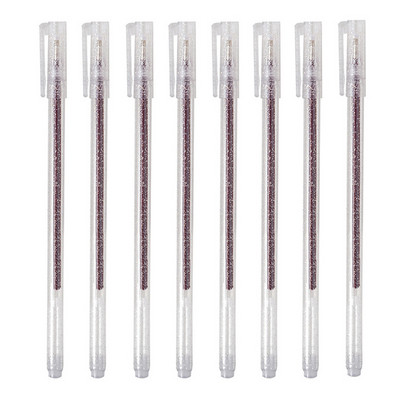8 τεμάχια/σετ Χρώματα Kawaii Glitter Gel στυλό Χαριτωμένο έγχρωμο στυλό σχεδίασης Μαρκαδόρος για κορίτσια παιδιά Δώρο DIY School Art Stationery