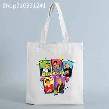 Γυναικείες τσάντες Shopper BSB τυπωμένες Backstreet Boys Graphic Shopping Bag Casual Τσάντες Γυναικείες τσάντες ώμου μόδας Γυναικείες τσάντες