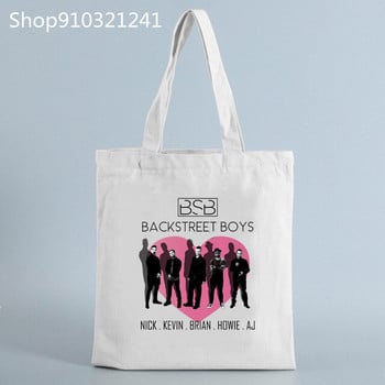 Γυναικείες τσάντες Shopper BSB τυπωμένες Backstreet Boys Graphic Shopping Bag Casual Τσάντες Γυναικείες τσάντες ώμου μόδας Γυναικείες τσάντες