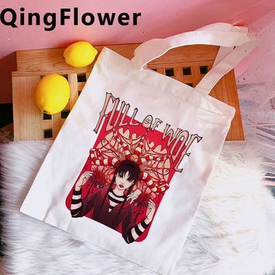 Streda Addams nákupná taška kabelka recyklačná taška bolso bolsa taška reciclaje tkané bolsas reutilizables boodschappentas cabas