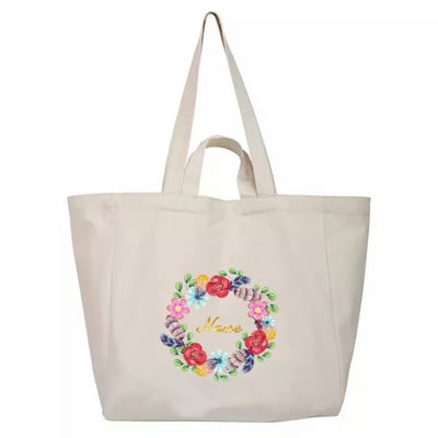 Geantă de cumpărături reutilizabilă Nume personalizat personalizat Geantă portabilă de umăr Genți de mână pentru femei Geantă pliabilă pentru băcănie de călătorie