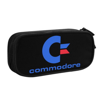 Μολυβοθήκη Kawaii Commodore 64 για κορίτσια Αγόρια Μεγάλη αποθήκευση C64 Amiga Σχολική τσάντα μολυβιών υπολογιστή