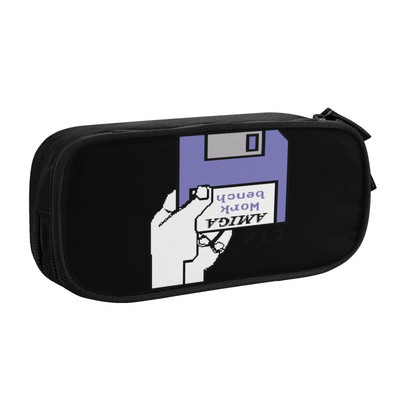 Μολυβοθήκη Kawaii Commodore 64 για κορίτσια Αγόρια Μεγάλη αποθήκευση C64 Amiga Σχολική τσάντα μολυβιών υπολογιστή