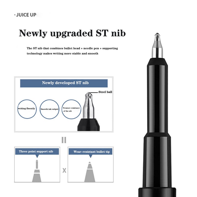 Japan Pilot Juice Up Gel Pen Limited Metalik boja Uredski dodaci 0,5/0,4 mm Push-type crna olovka Uredski pribor Školski pribor