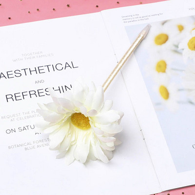 Pixuri cu bilă cu flori de trandafir Plant de simulare Pix pentru floarea soarelui Pix cadou pentru Ziua Îndrăgostiților Pix pentru biroul pentru școală, pix pentru studenți